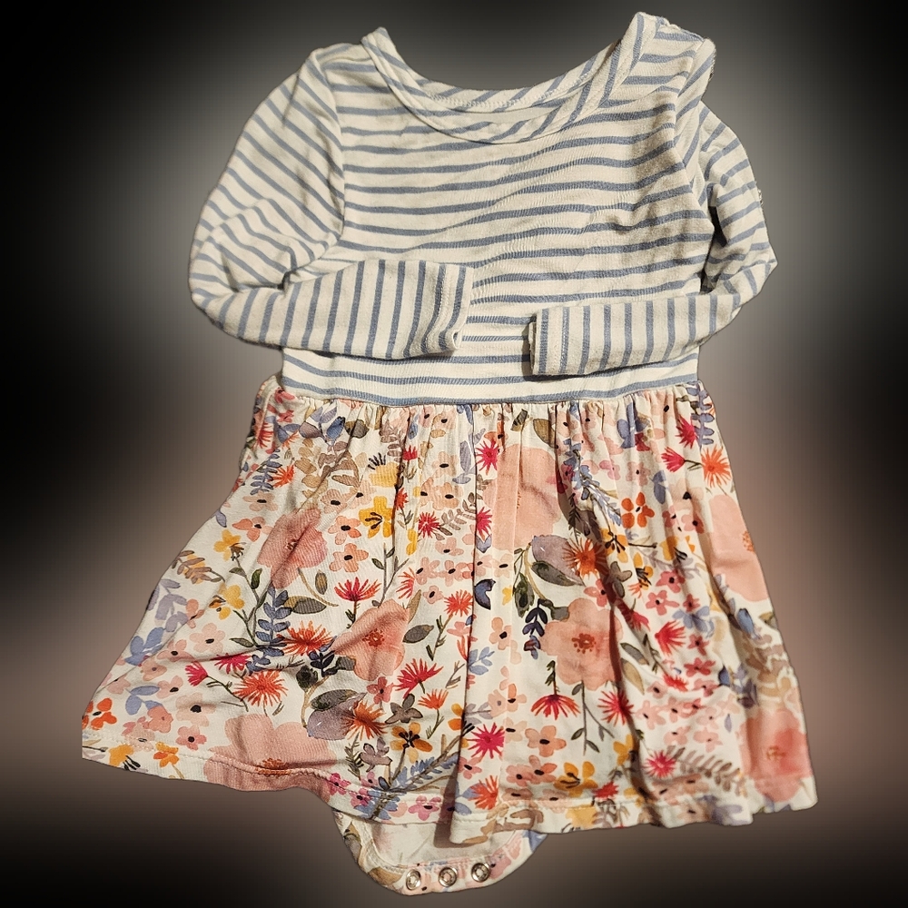 Little Sleepies Play Body Suit Twirl Dress 6-12 mo